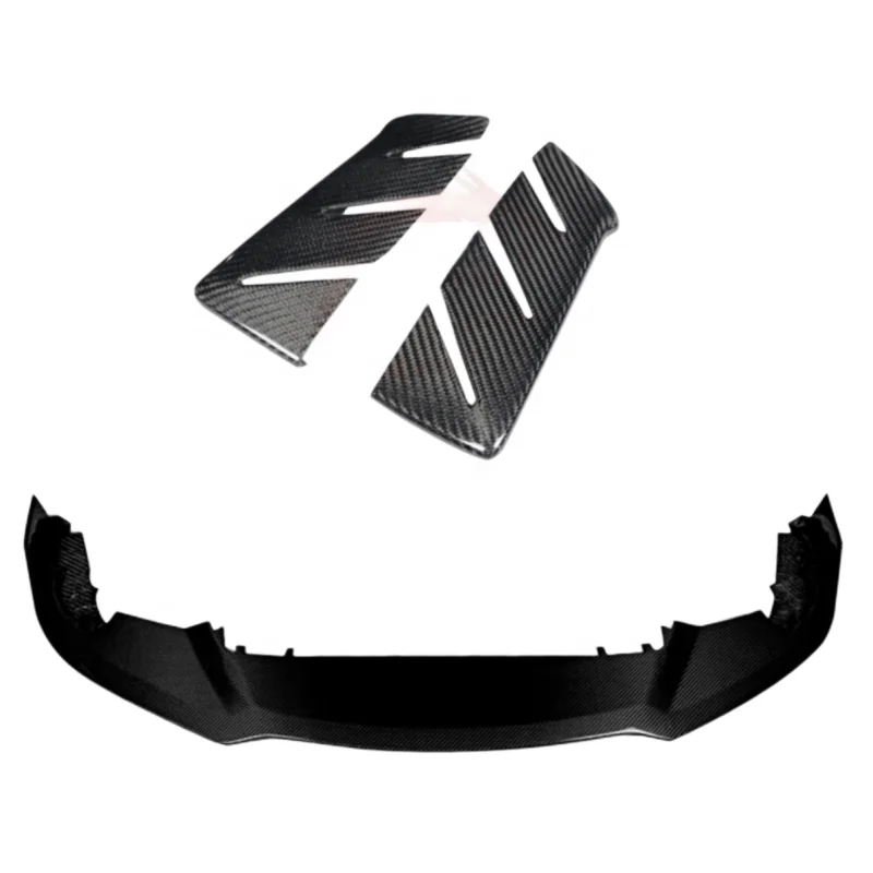 

For Lamborghini Huracan EVO RWD High Quality OC Style Dry Carbon Fiber Lip Front Bumper Canards Wings Body Kit