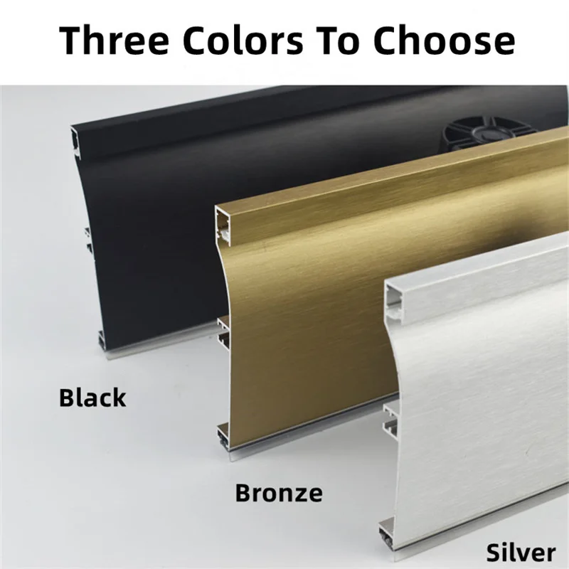 H100MM Aluminum Skirting Led With Milky Cover Baseboard for Kitchen Living Room Bedroom Industrial Hard Light Strip Lighting