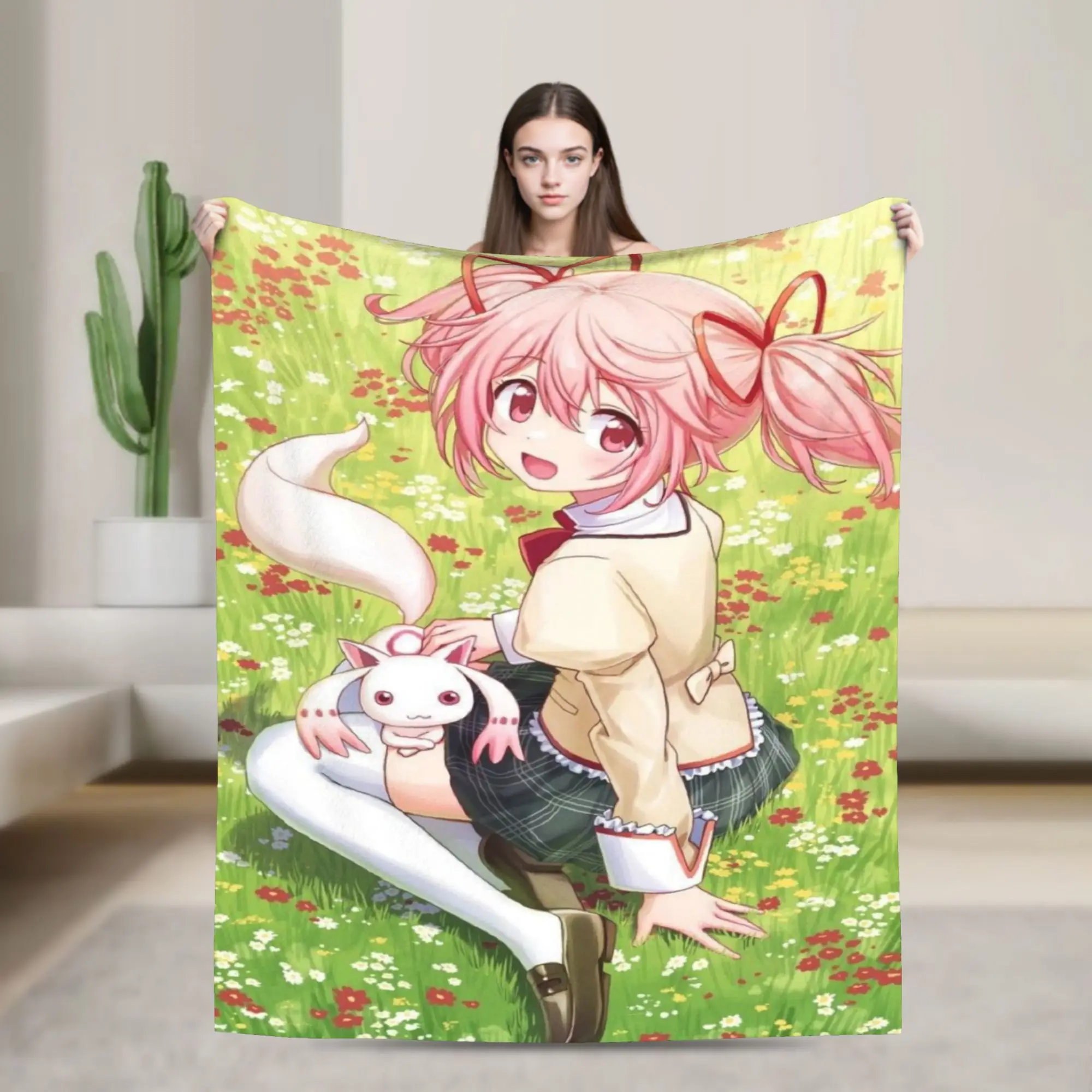 Puella Magi Madoka Magica Anime Merch Blankets Super Soft Fleece  Throw Blanket Cozy Bedding Throws