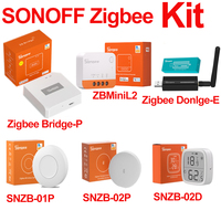 Sonoff Zigbee Bridge PRO USB ZBBridge Dongle-E SNZB02D SNZB01P SNZB02P ZBmini L2 Zigbee Switch Remote Control Smart Home Module