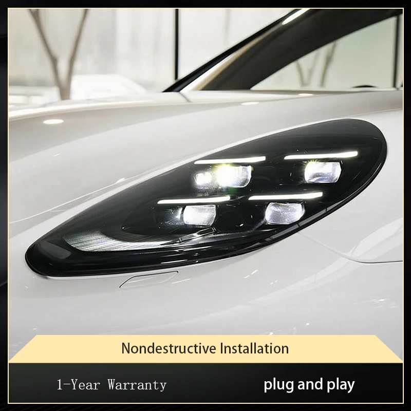 Vehicles Accessories For 2010-2017 Porsche Panamera Front Light DRL Head Lamp Car Turn Signal Upgrade LED Headlight Lens Auto