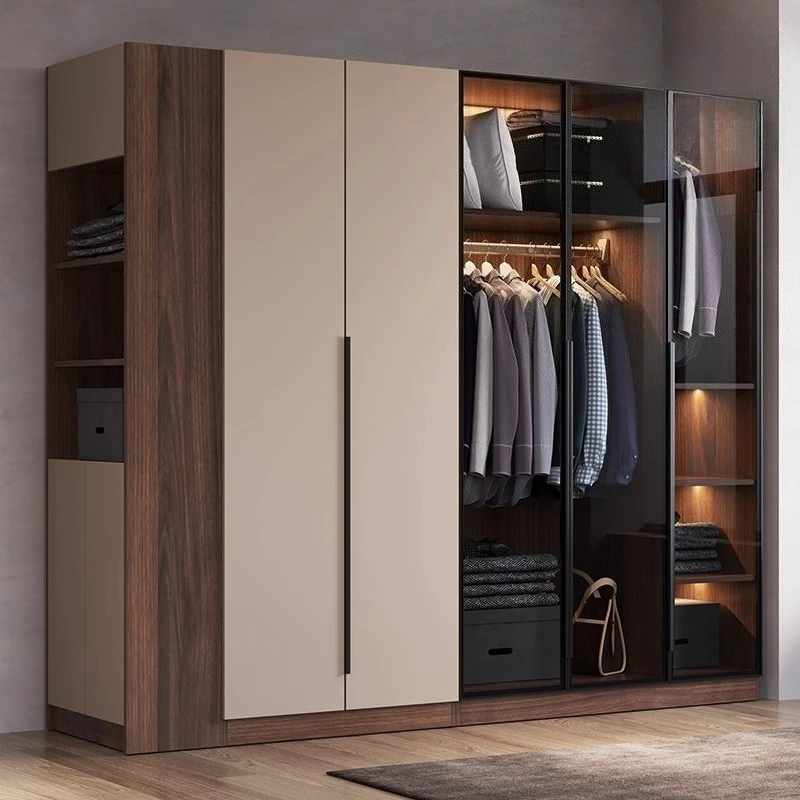 Modern Modern solid wood ecological board clothes closet Wardrobe wardrobes bedroom furniture Double wardrobe storage cabinet Organizer - Aliexpress Deal