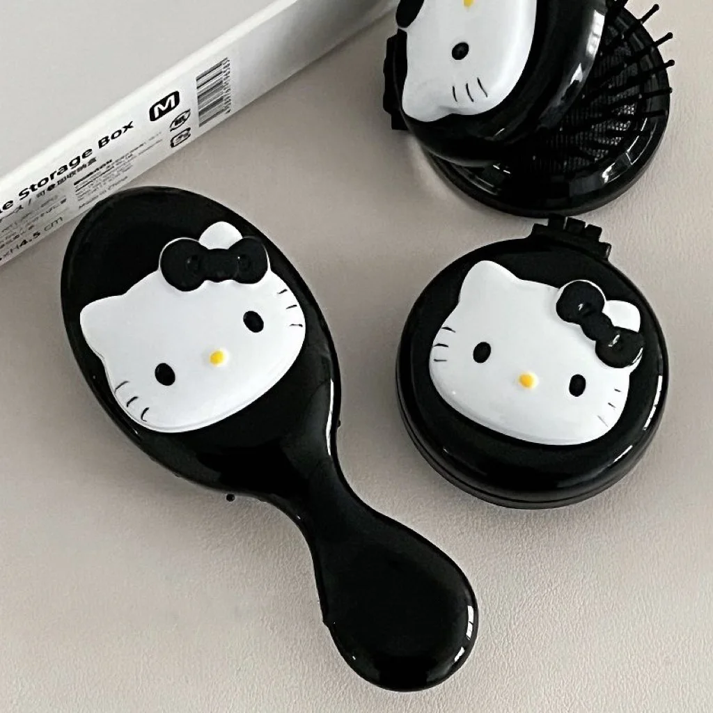 Sanrio Hello Kitty Kawaii Air Cushion Comb Cartoon Anime Kitty Cat Doll Girl Heart Cute Portable Comb Gifts for Girls