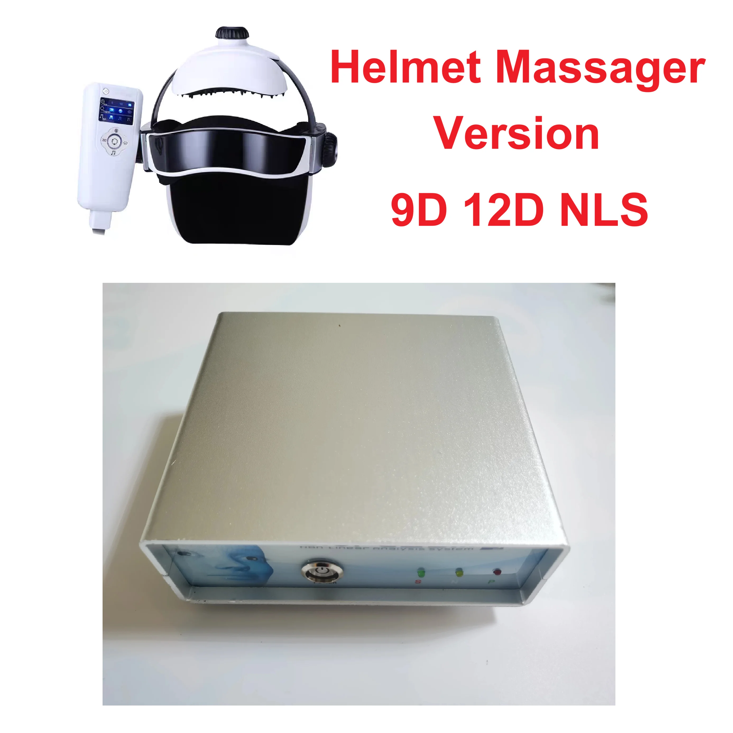 Massager Helmet Ver 12D 9D CELL NLS 2 IN 1 AURA CHAKRA IRIS Scanner Full Body Analyzer NON LINEAR Bio Analyser Non-Linear System