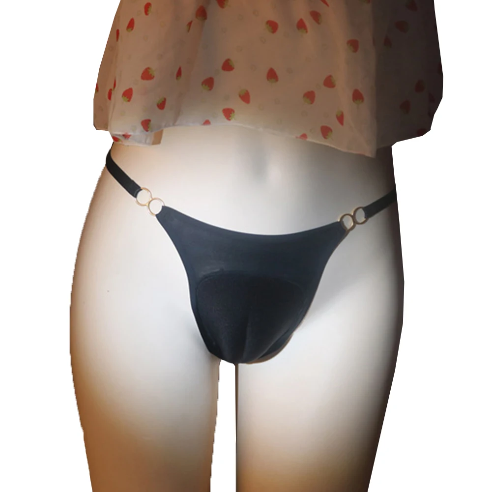 

Sexy Mens Sissy Panties Ultra-Thin Seamless Camel Toe Briefs Thongs Open Crotch Underwear Lingerie See-Through Underpants