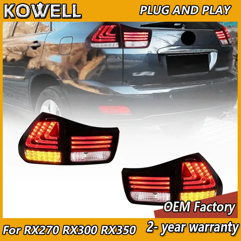 Car Styling for Lexus RX350 Tail Lights 2004-2008 RX270 Tail Lamp RX300 RX400 RX330 DRL Fog Brake Turn Signal Reversing