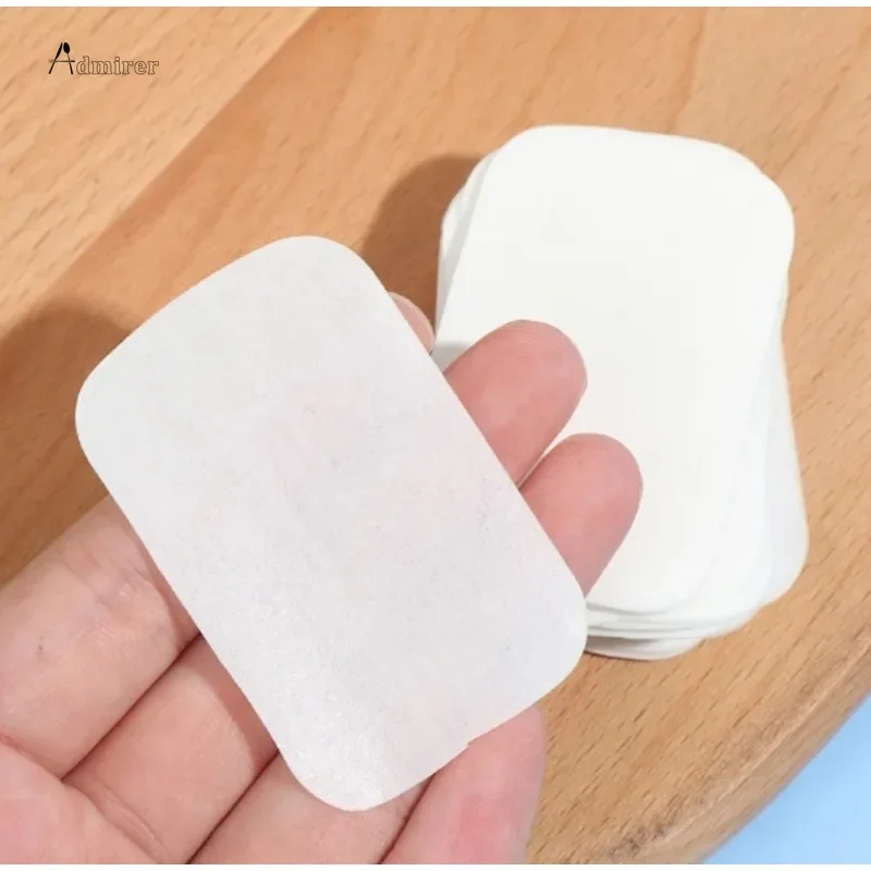 60/100 PCS Soap Paper Portable Hand Washing Slice Sheets Bath Travel Scented Foaming Soap Bath Clean Soap Tablets Bathroom