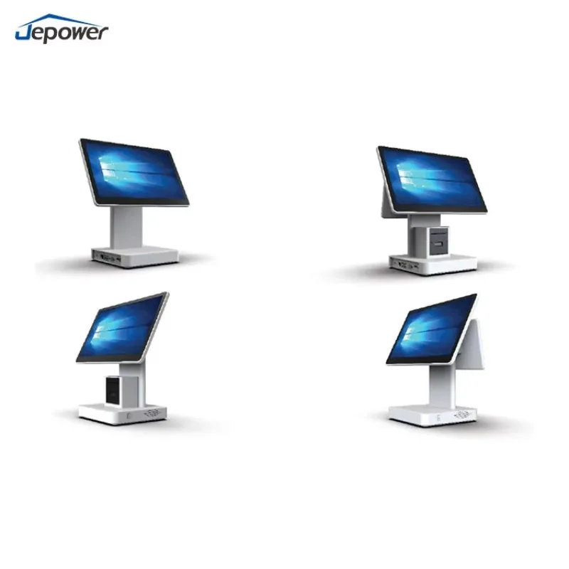 15.6+15.6 Inch Window POS System All-in-One Cash Register and 58mm Printer for Restaurants