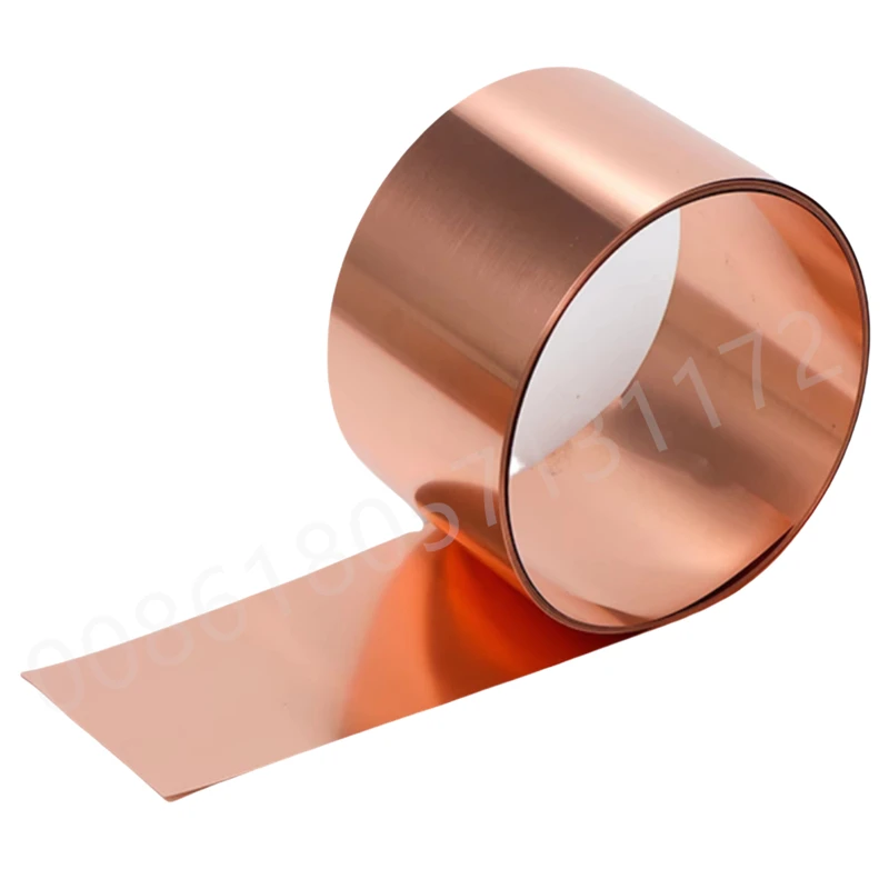 Custom Red Copper Strip Coil T2 0.15mm to 1mm thick 1 Meter