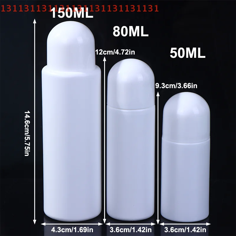 Refillable Sponge Head Applicator 50/80/150ML Empty Plastic Liquid Medicine Bottles for Skin Care Scalp Hair Antipruritic Storag