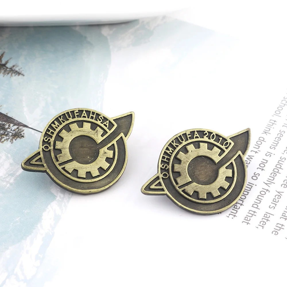 Cartoon Steins Gate Badge Brooches Pins Amadeus Makise Kurisu Labmen The Fate of The Stone Metal Pins Women Men Bag Shirt Gift