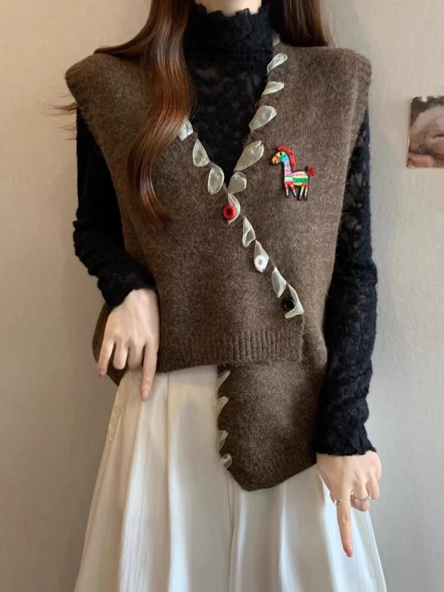 

Winter Knitted Set Women's plus Size Base Layer Top Bot Two-Piece Suit Comfortable Breathable Faionable Commute Sle