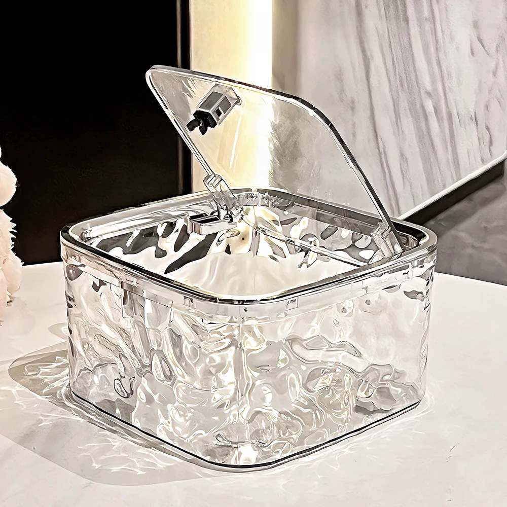 Hair Accessory Storage Box Large Capacity Transparent Acrylic Portable Storage Box Girl Hair Rings Hair Clips Organizer Box