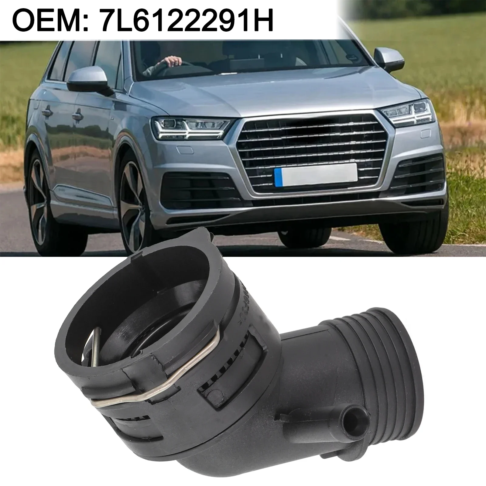 

Car Maintenance Black Car Cooling Hose Connector Water Pump OEM 7L6122291H No High Universality Fitment Perfect Fitment