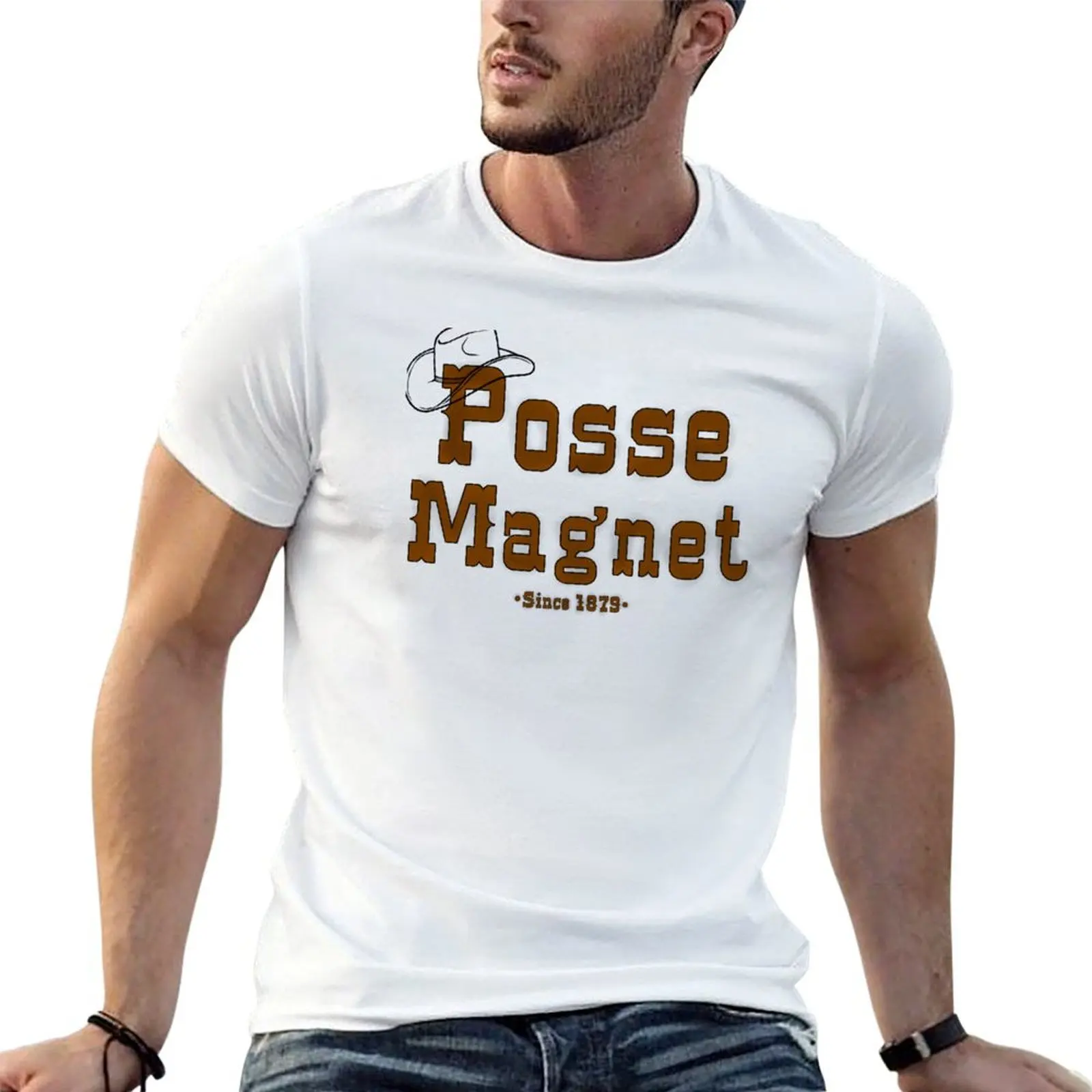 

Posse Magnet T-Shirt black cotton t-shirt plain for man package t shirts for man graphic vintage T-Shirt