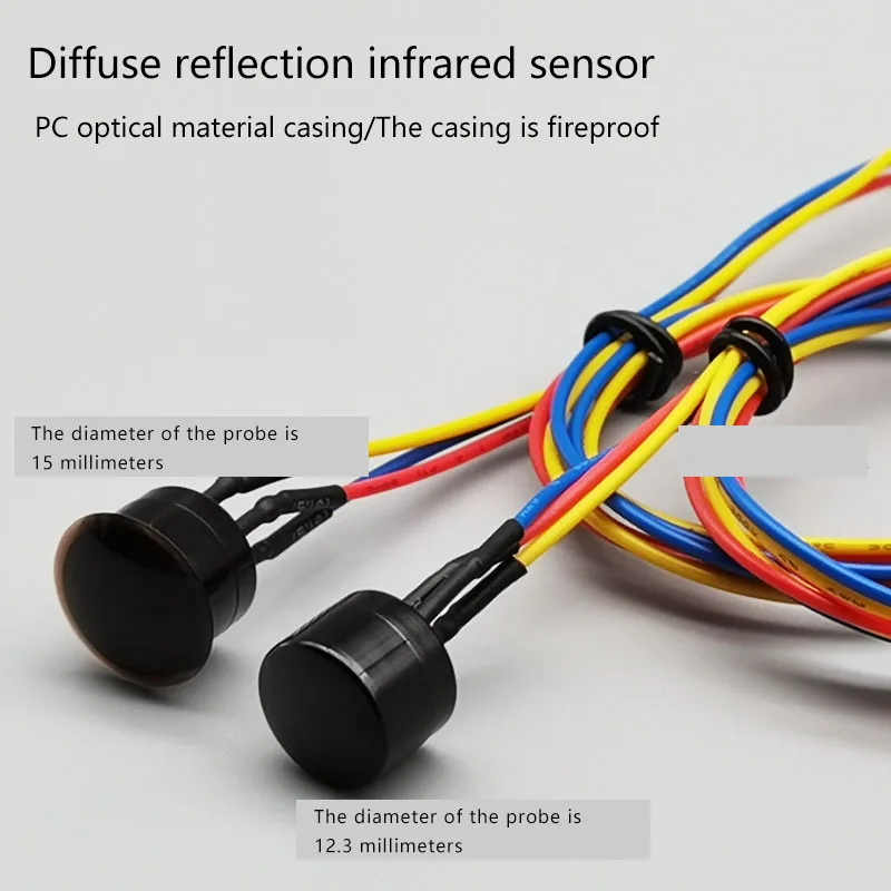 Infrared sensor, object movement, automatic approach, obstacle avoidance, human body sensing probe, diffuse reflection photoelec