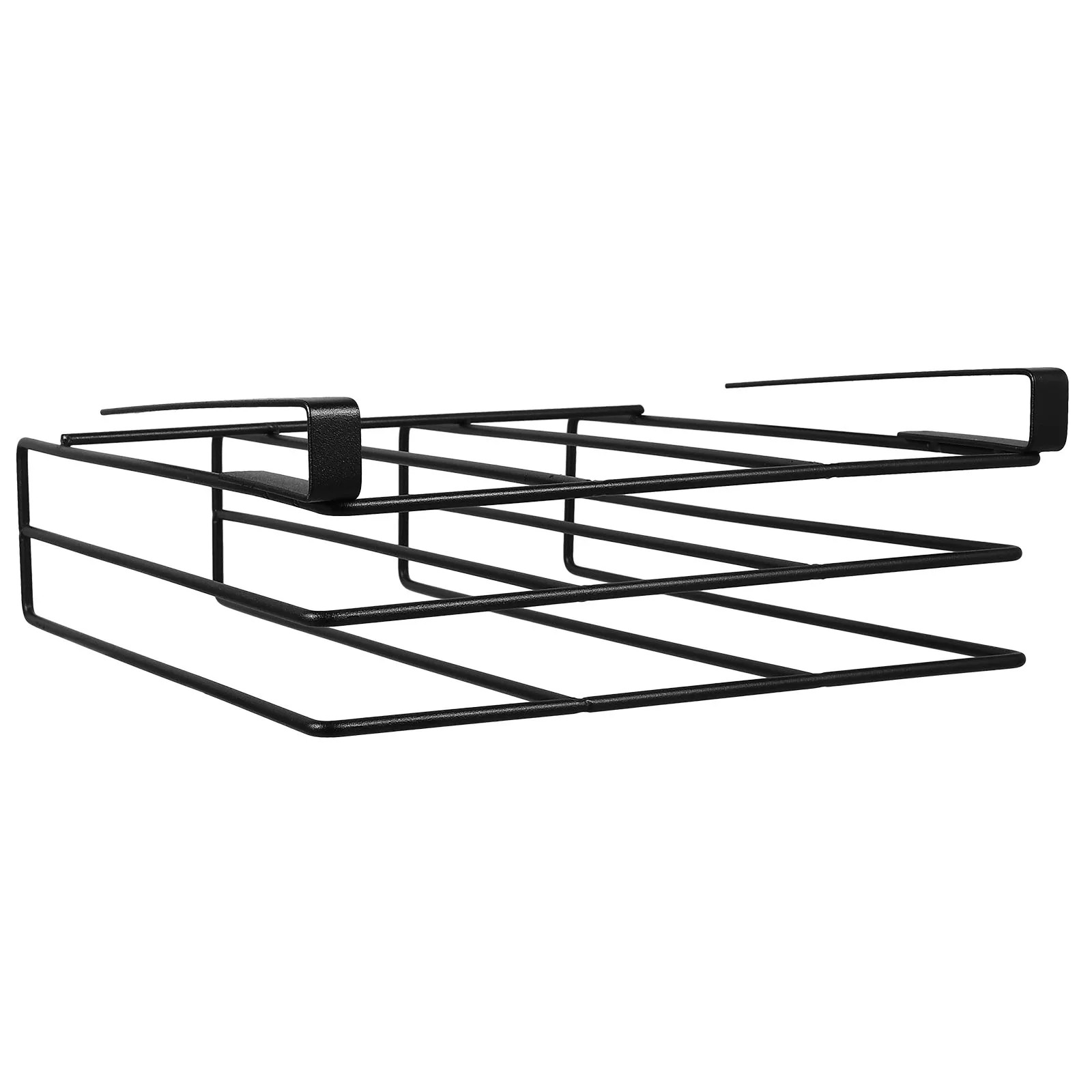 

Multi-functional Kitchen Organizer Under Shelf Rack Space-saving Heavy Duty Stainless Steel Cutting Board Hanger Utensil Holder