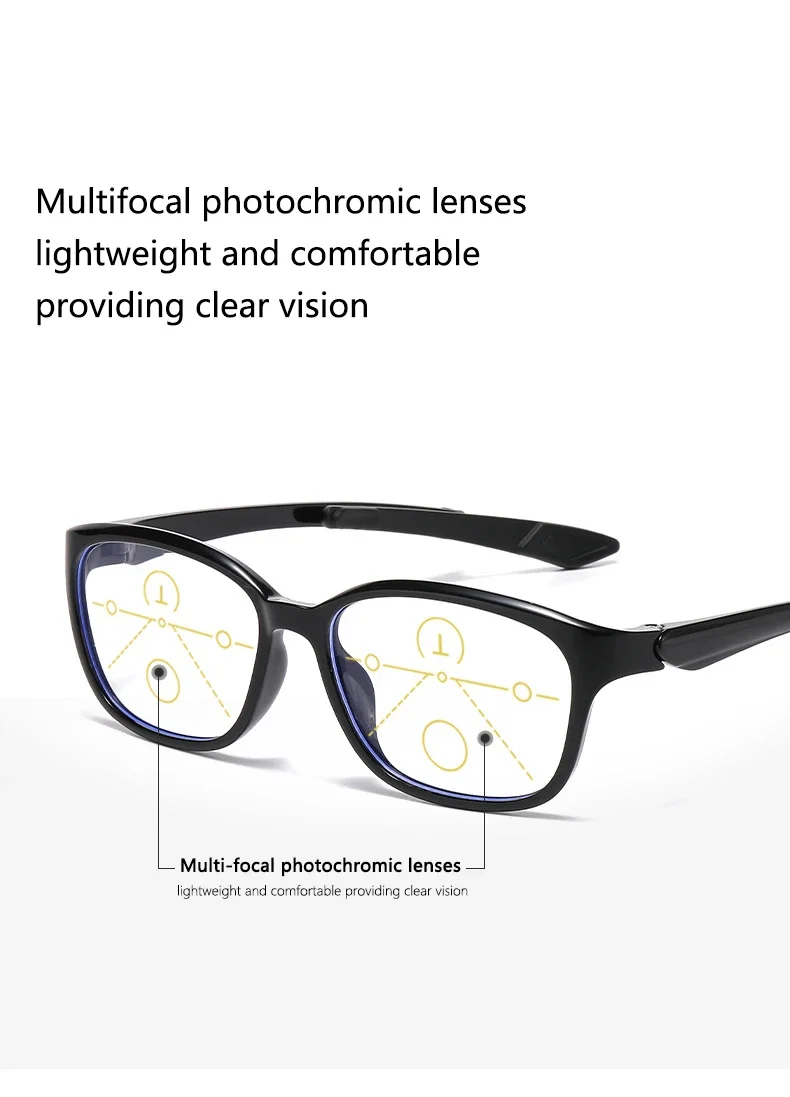 Automatischer Zoom, intelligente Anpassung, Lesebrille, HD Blue Light Tr, ultraleichte Lesebrille – Detail 3