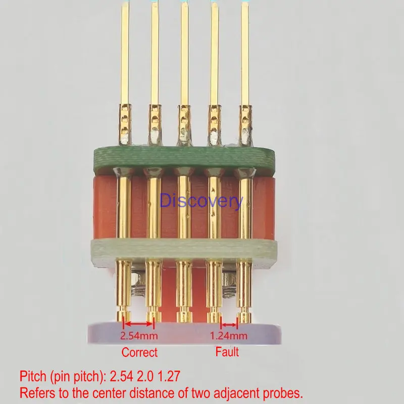 PCB Test Fixture Testing Jig PCB Clamp Fixture Jig Probe Download Program Burn with 50CM Cable 2.0mm 1.54mm 1.27mm Double Row