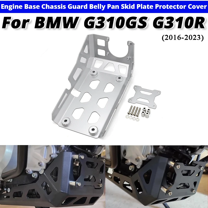 For BMW F310GS G310R 2016-2023 Engine Base Chassis Guard Belly Pan Skid Plate Protector Cover slip on BMW G-310GS G-310R