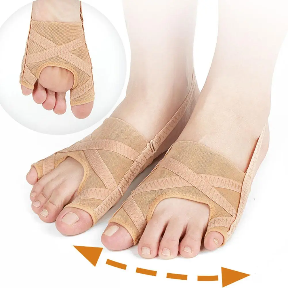 1 Pair Toe Separator Hallux Valgus Bunion Corrector Sock Straightener Adjuster Correction Bone Thumb Orthotics Pedicure Fee I9E5