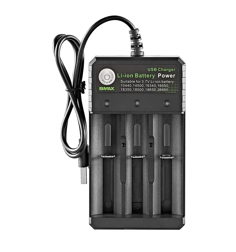 3.7V 18650 Charger Independent Charging Li-ion Battery Charger For 18350 16340 14500 10440 14500 16340 16650 14650 18350 18500