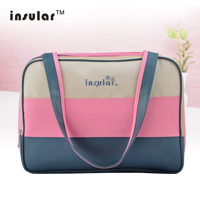 INSULAR Maternity Fashion Single Shoulder Bags Mommy Packets Large Capacity Baby Diaper Bag Waterproof Multi-functional