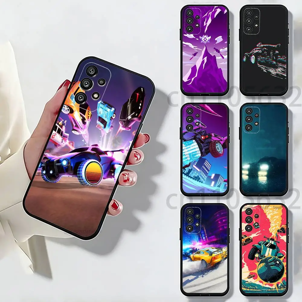 Rocket League Phone Case For Samsung S25,24,21,22,23,S30,Ultra,S20,Plus,Fe,Lite,Note,S10,S9,Black Soft Shell