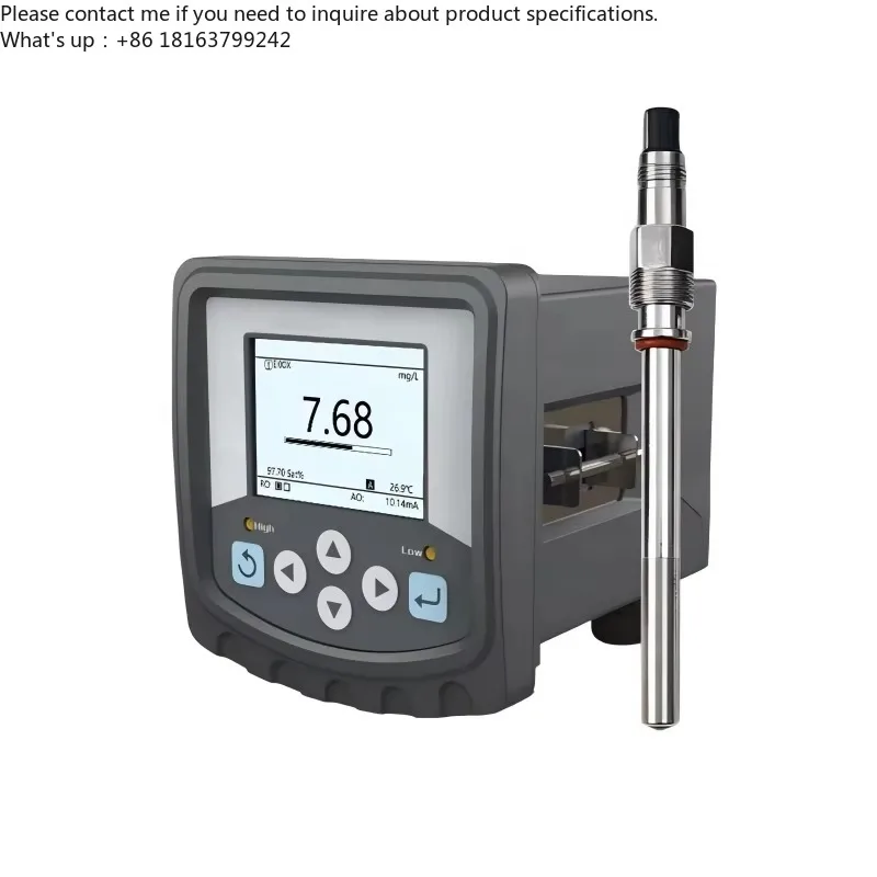 

High-Temperature Online Dissolved Oxy gen Mon itor 0-130℃ 0-40mg/L DO Sensor Tester with RS485 4-20mA Output for Bioprocessing