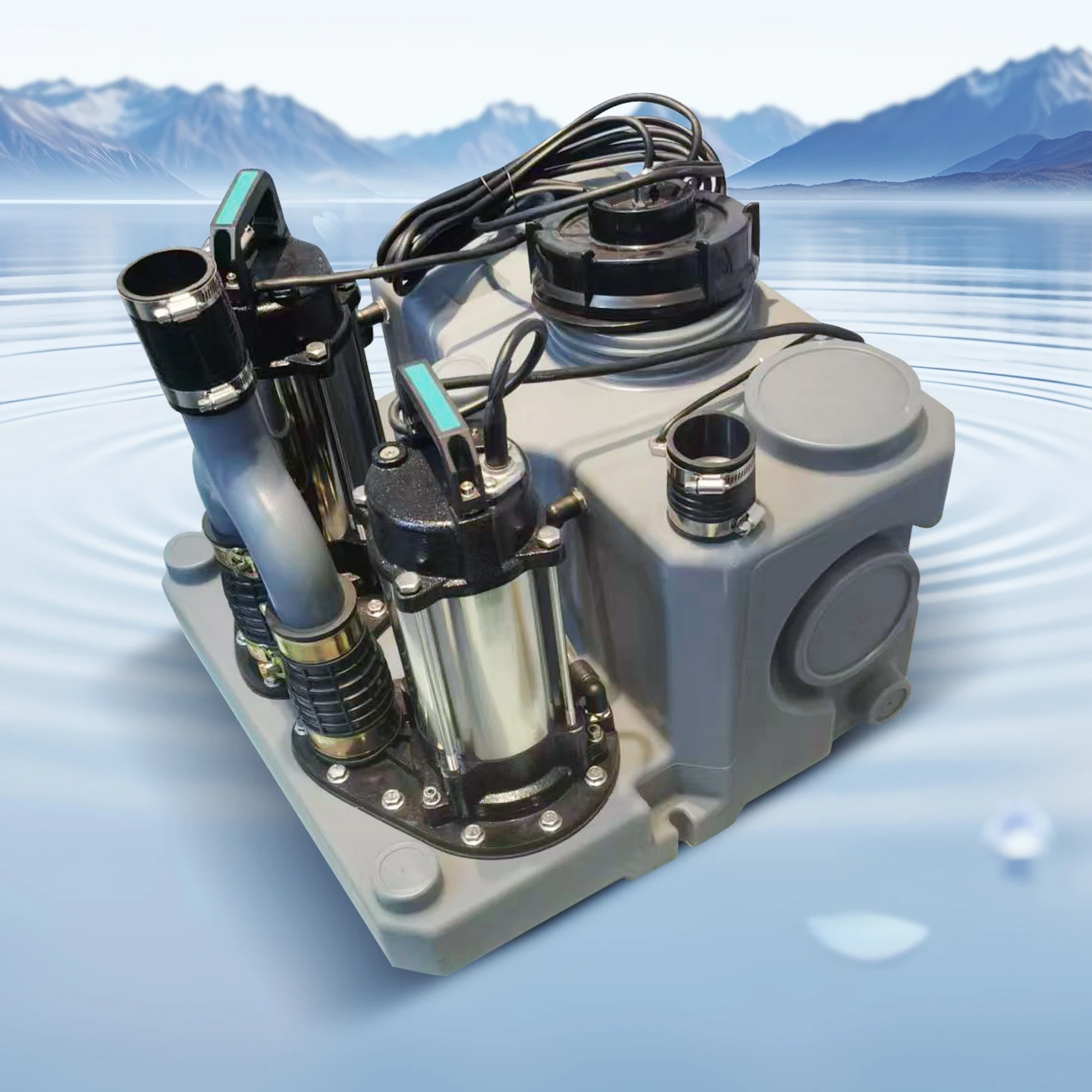 pump household villa basement sewage lifter automatic sewage toilet pump sewage lifting integrated equipment