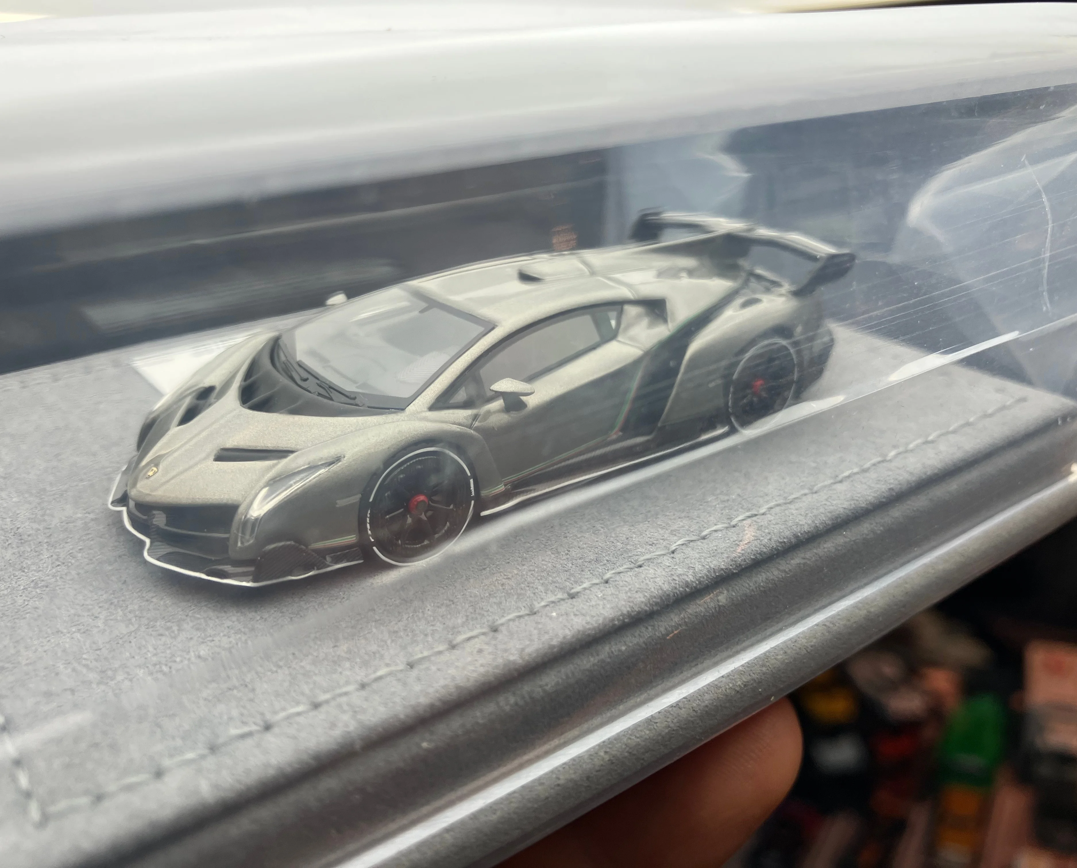 

PANTHEOM MODEL 1:64 Veneno Super Car Resin Gray Model Car Collect Limited Edition Hobby
