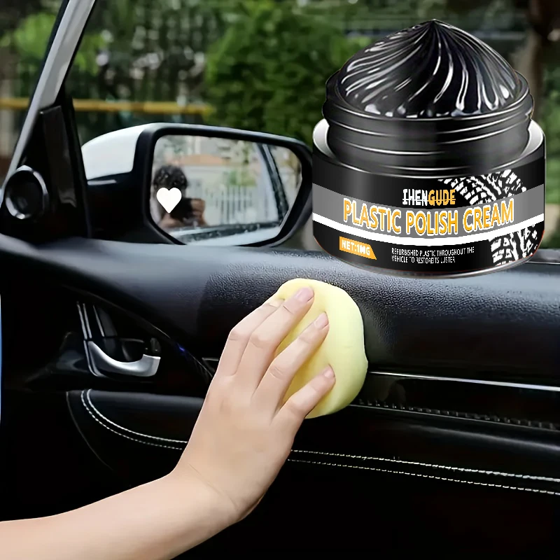 1 Piece 100g Tire Polishing Protective Paste - Car Long-Lasting Gloss Enhancer, Which Makes Tire Tightens, and Makes Tire More Durable Gloss and Wheels, a Must-Have Product for Car Owner