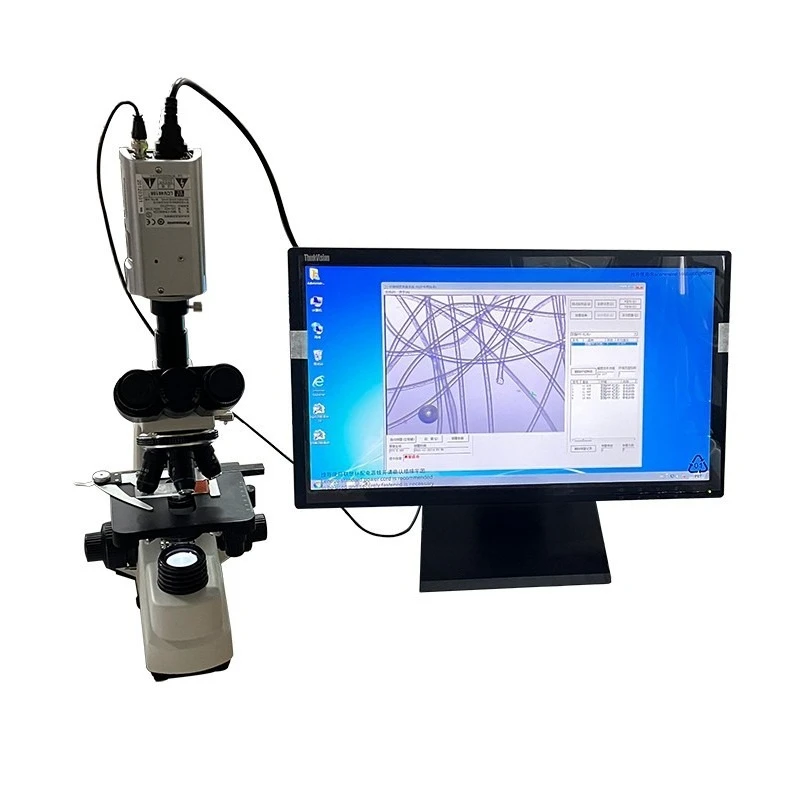 Chemical fiber diameter cross-sectional area measuring instrument Fabric fabric composition Wool analyzer YG002C