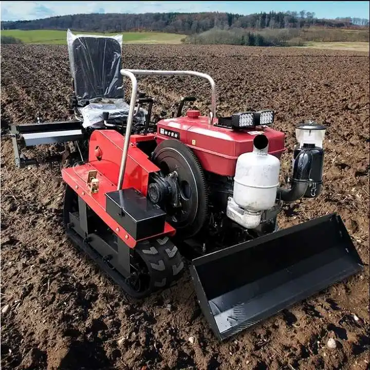 Hot selling multifunctional small diesel powered rotary tillage agricultural machinery easy to operate farm hoes and lawn mowers