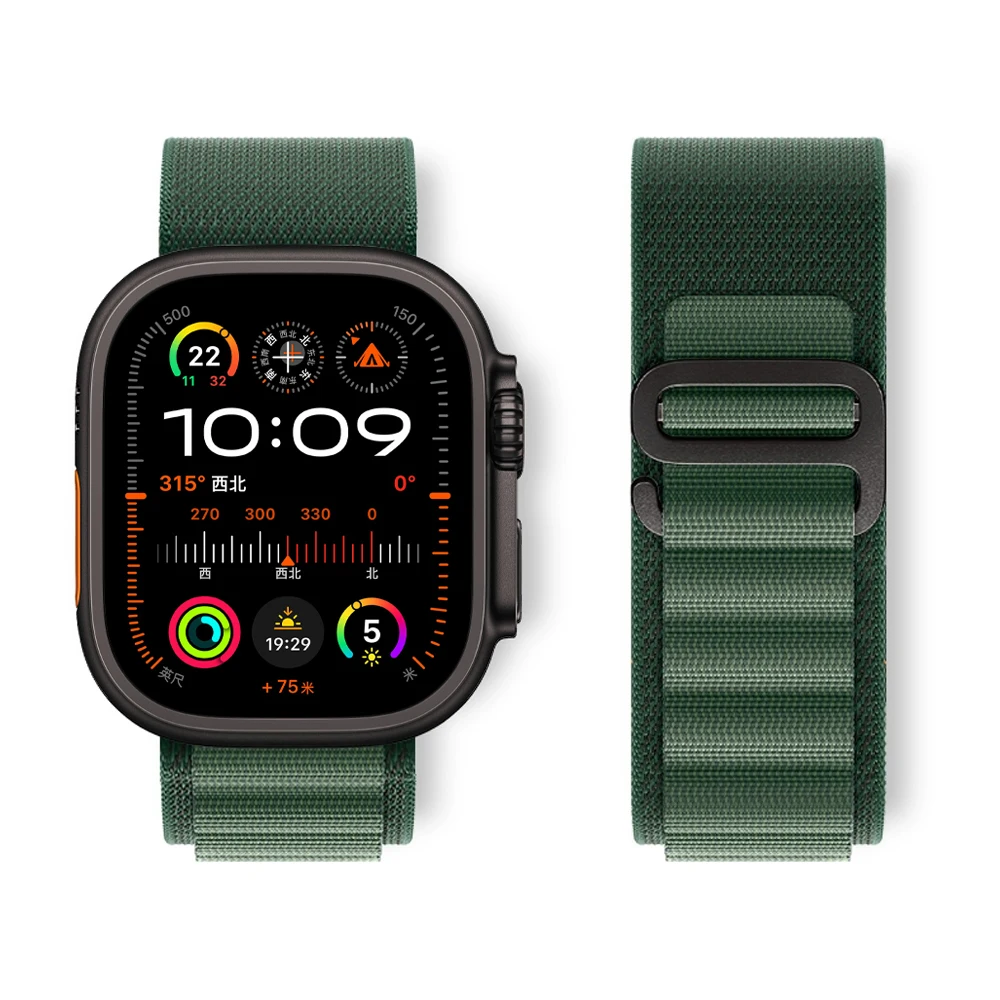 Alpine Loop for Apple Watch Ultra 2 Band 49mm 44mm 45mm 46mm 41mm 42mm Nylon Trail bracelet correa Series 10 9 8 7 6 5 se Strap image 2