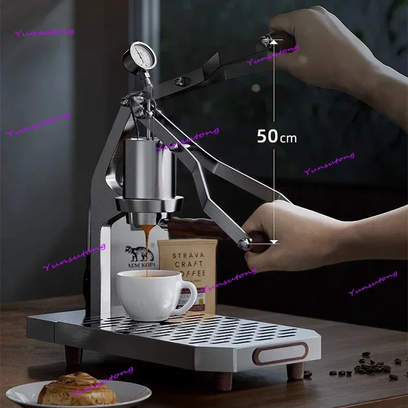 

Hand-pressed Coffee Machine for Home, Small Commercial Espresso Machine, 1-16Bar Lever Coffee Machine