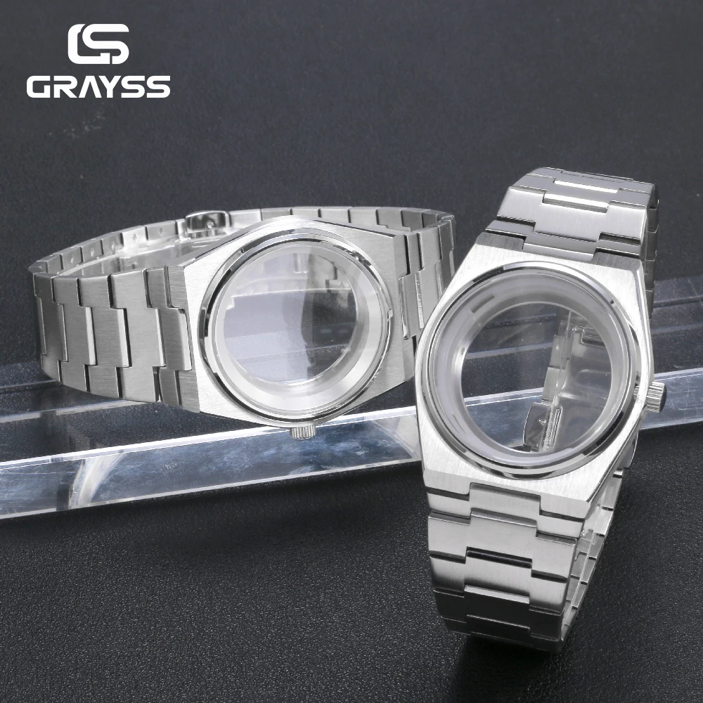 

40mm for PRX Super Player Model fit 28.5mm dial Men Watch NH35 Watch Case Modification for NH36 NH38 NH70 4r35 Polished Bezel