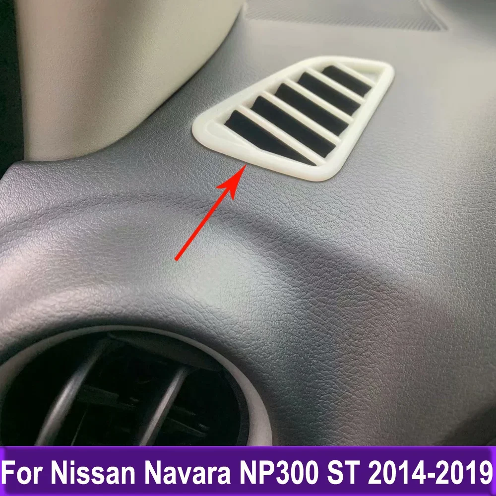 Car Accessories Inner Front Upper Air Conditioning Outlet Vent Trim Cover Sticker For Nissan Navara NP300 ST 2014-2017 2018 2019