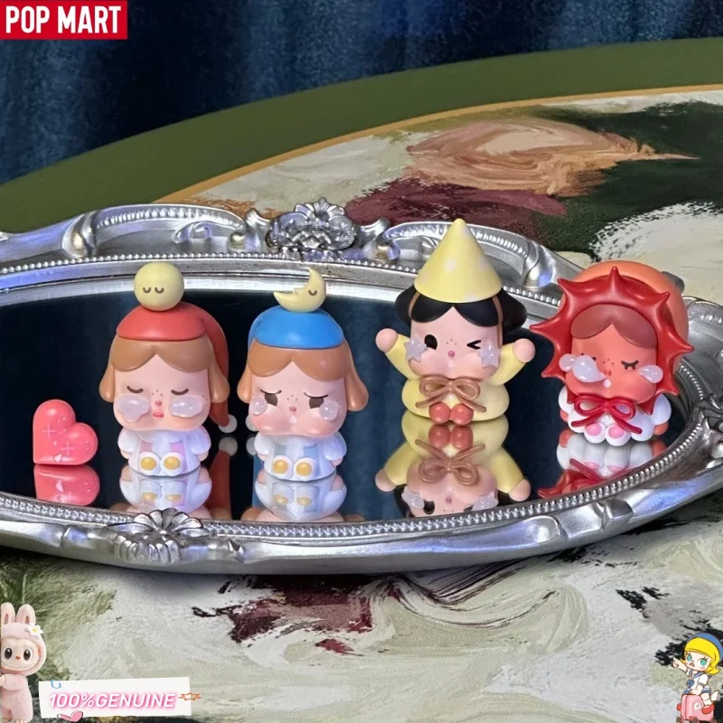 

POP MART Crybaby Crying To The Moon Sitting Series Blind Box Toys Mystery Box Ornament Figurines Desk Decor Surprise Gifts Toy