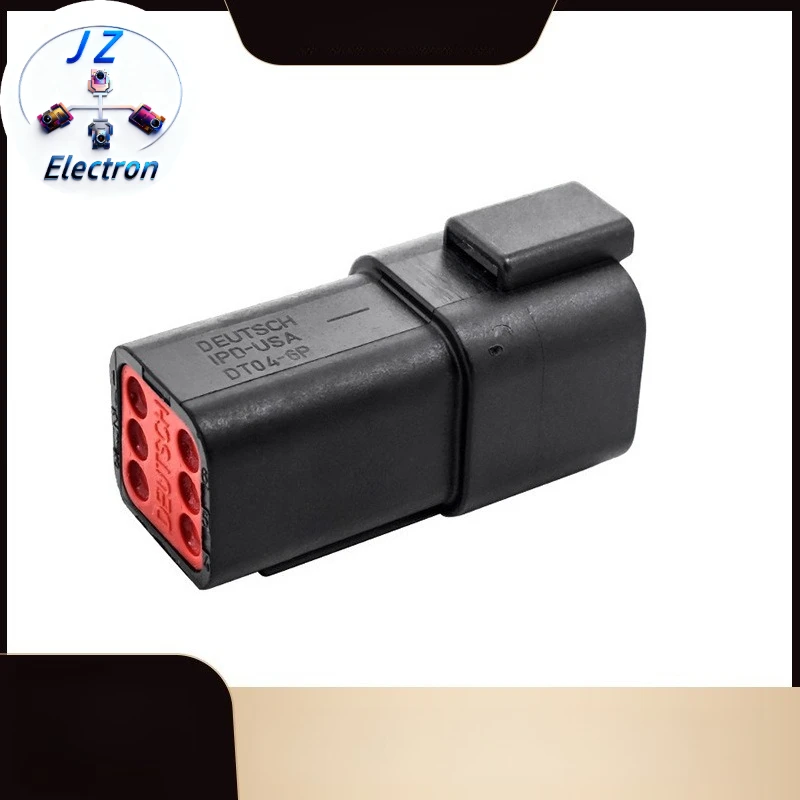 2PCS/SET DT04-6P-E004 Automobile 6-hole black plug socket