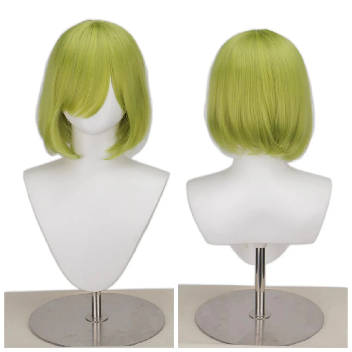 Coco Wig Anime Witch Hat Atelier Coco Cosplay Wigs Costume Magician Apprentice Coco Green Hair Bob Wigs For Halloween Party