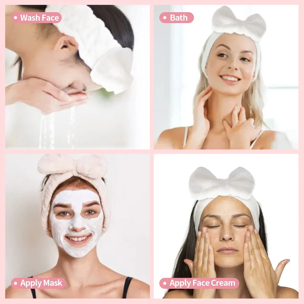 Eyelash Extension Headband Makeup Spa Supplies Lashes Accessories Face Washing Bath Facial Bow Eyelash Extension Headband