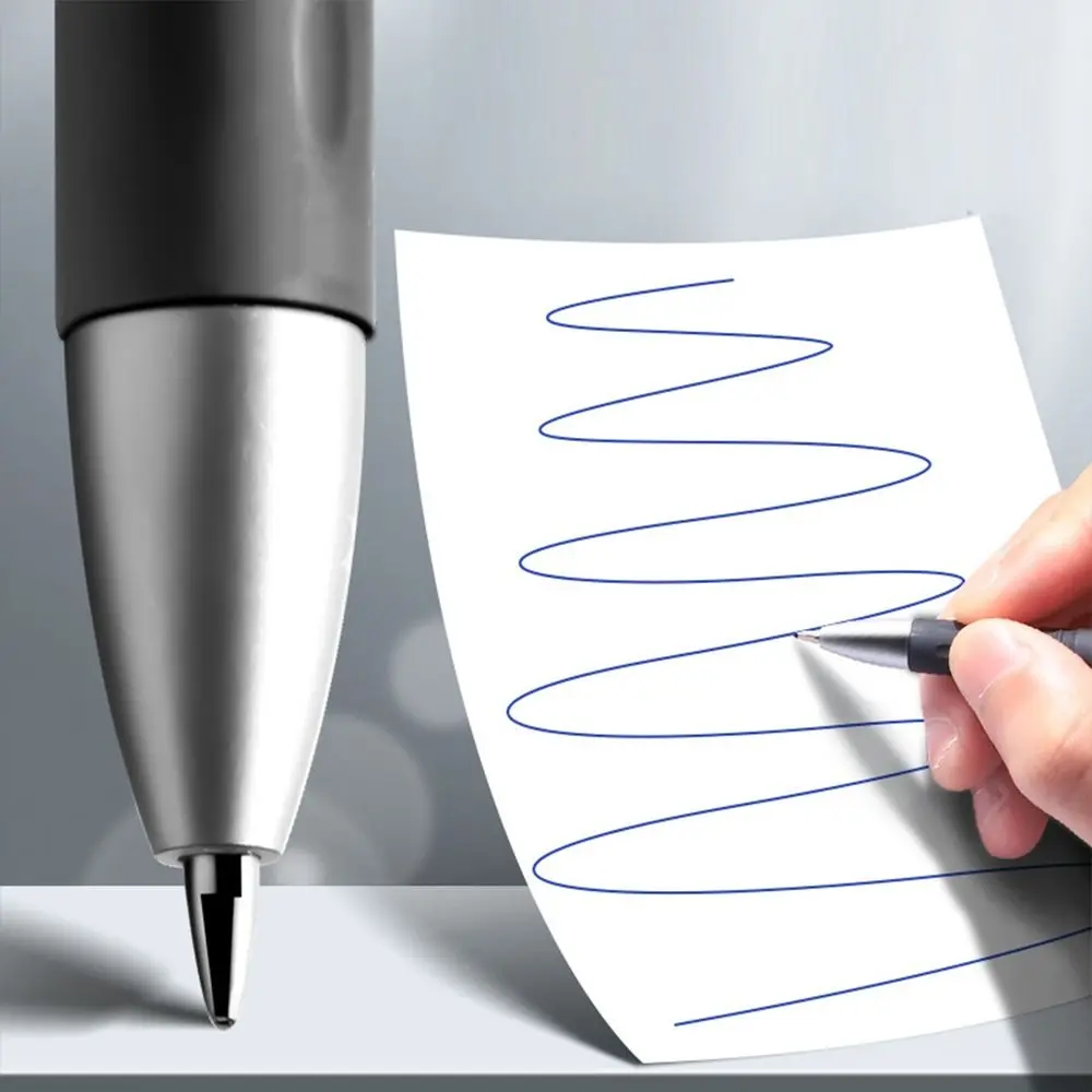 7 pçs/set tinta azul kit caneta desbotamento automático escrita caligrafia invisível canetas mágicas recarga 0.5mm tinta desaparecendo caneta