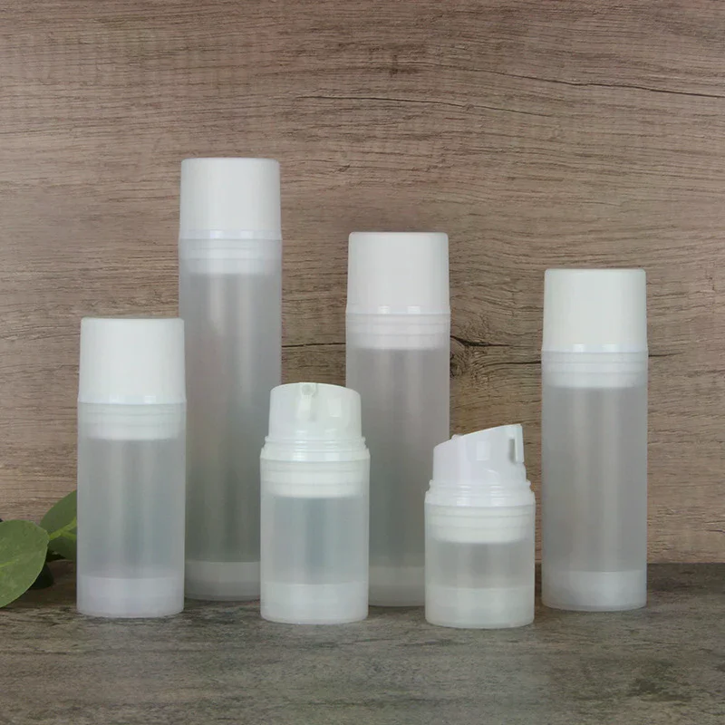 30-150ml Frosted Travel Pump Bottle Dispenser Empty Lotion Bottles Refillable Vacuum Cosmetic Container Press Type Women Make Up