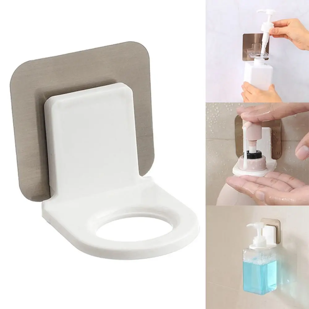 Multi-function Bottle Strong Suction Cup Bathroom Wall Hook Shower Gel Shampoo Holder Wall Mounted Storage Rack Hanging Holder