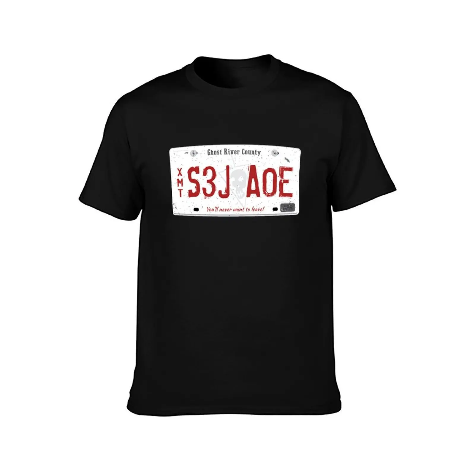 Nicole Haught's License Plate T-Shirt Summer Casual Cotton Tee Oversized Streetwear Tops Vintage Graphic Print 100% Cotton