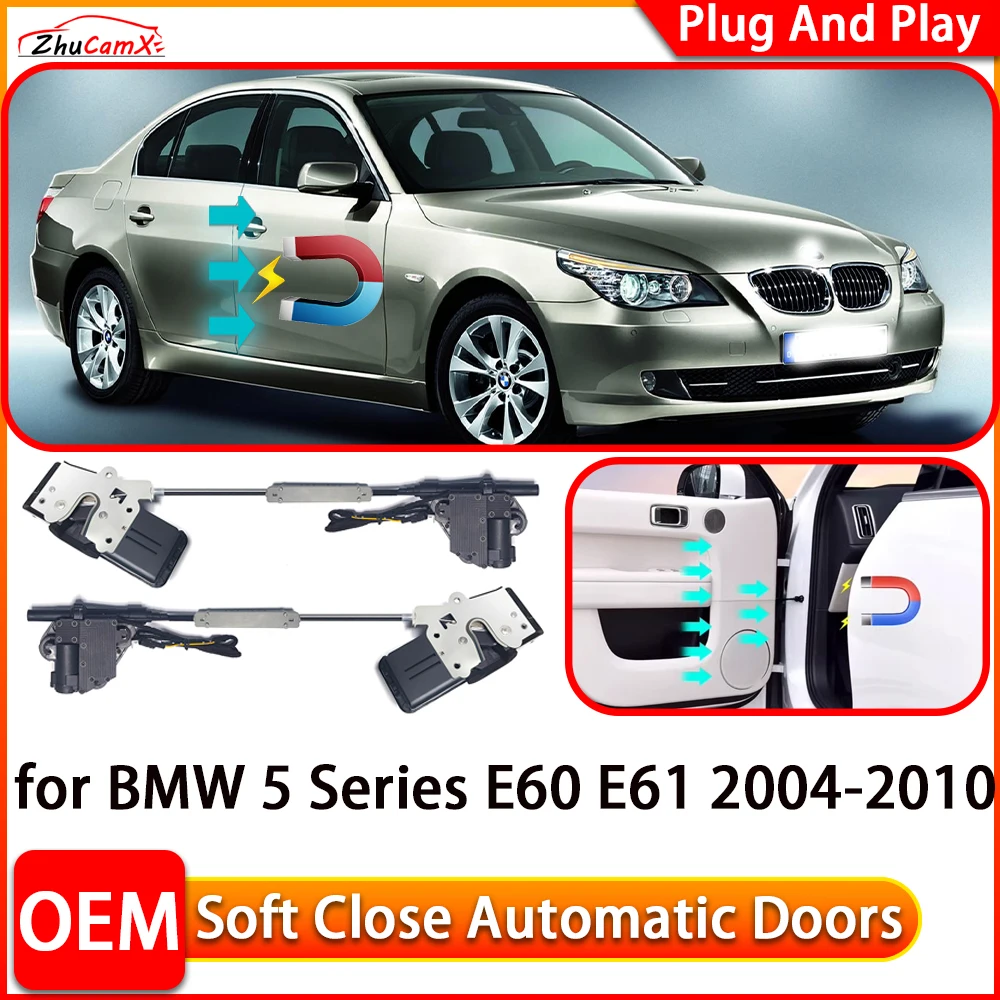 

ZhuCamX for BMW 5 Series E60 E61 2004-2010 Automatic Electric Soft Close Door Closer Power Closing Door Comfort Closing System