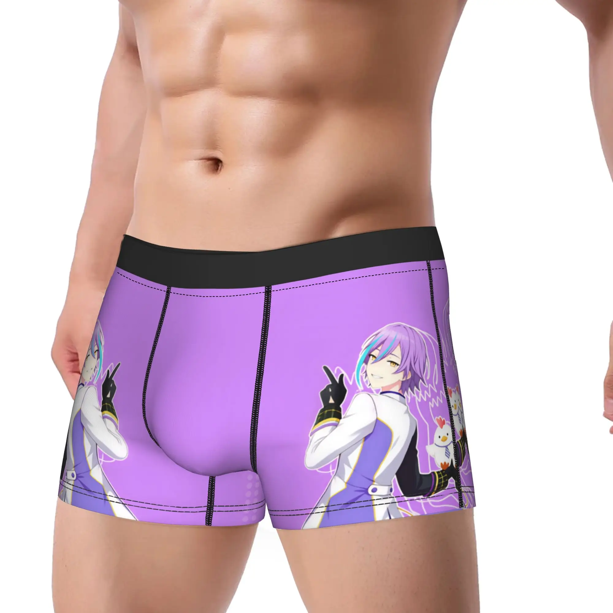 Project Sekai Rui Kamishiro Anime Game Underwear  Elastic Underpants Pattern Shorts Briefs For Men Pouch Plus Size Boxershorts