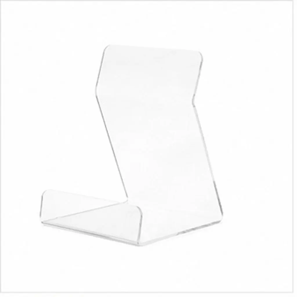 6Pcs Acrylic Display Stands Clear Easel Base Picture Holder for Book Vinyl Record Album Artworks Plate Display Holder