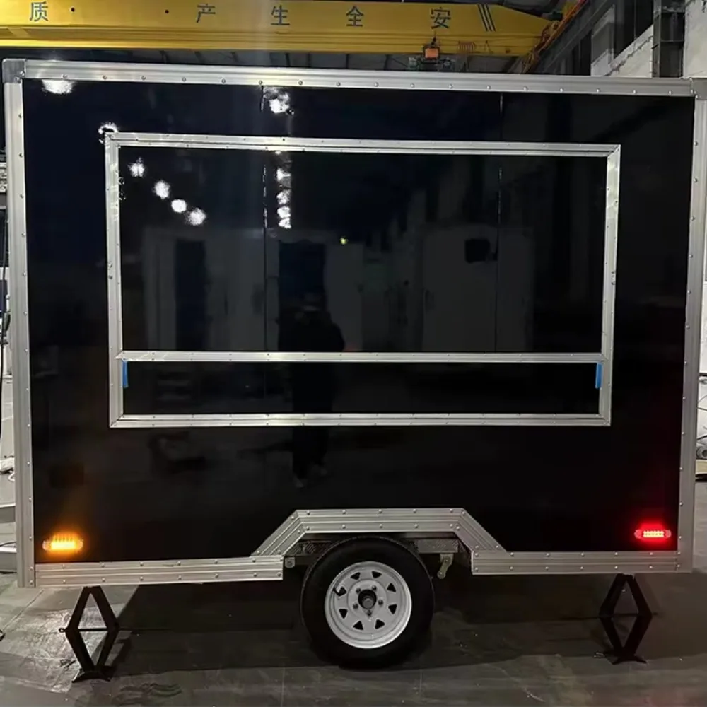 

Hot Sale Mobile Food Trailer Fully Equipped Kitchen Concession Truck Stainless Steel Street Food Business Use Truck